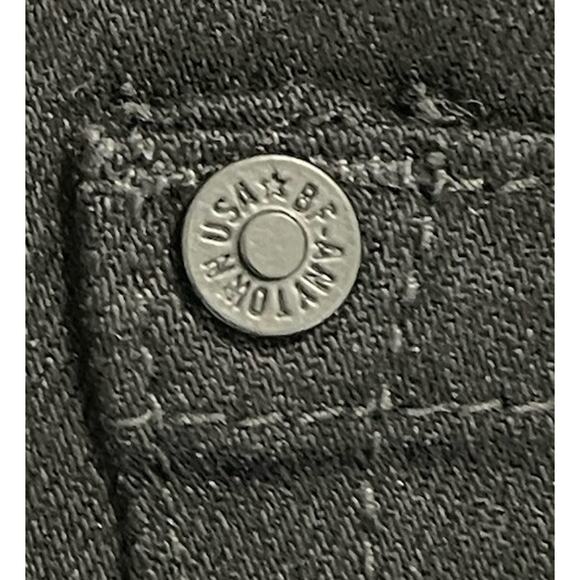 NWT Born Fly Jeans Mens Size 36 Distressed Embroidered Black Patchwork Denim - Picture 10 of 10